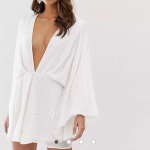 NWOT ASOS EDITION embellished batwing romper